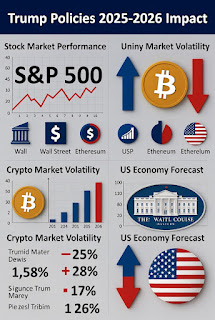 Impactul politicilor lui Donald Trump asupra piețelor financiare, crypto și economiei SUA (2025-2026): Analiză bazată pe date oficiale, evaluări și previziuni realiste