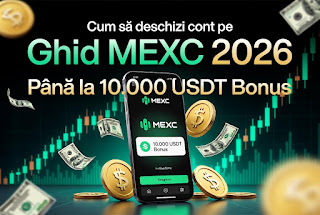 Ghid complet: Cum să deschizi cont pe MEXC în 2026 – Pas cu pas + Avantaje & Bonusuri reale