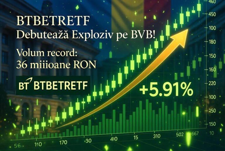 BTBETRETF Debutează Exploziv pe BVB cu 36 Milioane RON Tranzacționați: Analiză Tehnică și Perspective pe Termen Mediu & Lung pentru ETF-ul BT pe Indicele BET-TR
