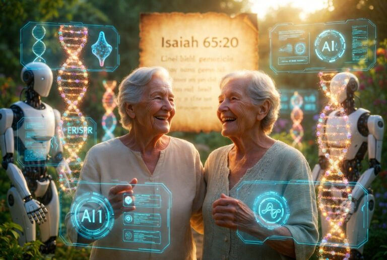 Isaia 65:20 și Revoluția Longevității: Cum AI, CRISPR și Robotica Redefinesc Limitele Vieții Umane