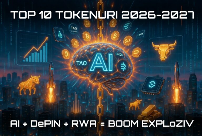 Top 10 Tokenuri Crypto cu Potențial Exploziv în 2026-2027: Nu Rata Boom-ul AI, DePIN și RWA!