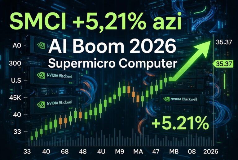 SMCI Stock Analiză 2026: Supermicro (SMCI) Explodează +5,21% pe 8 Mai – Semnalul AI pentru Boom sau Doar un Rebound Temporar? Previziuni și Riscuri